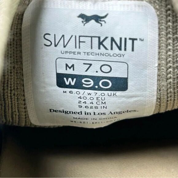 Wolf and Shepherd SwiftKnit Grey Knit Casual Derby Oxford Dress Shoe Mens Size 7 - Picture 9 of 10